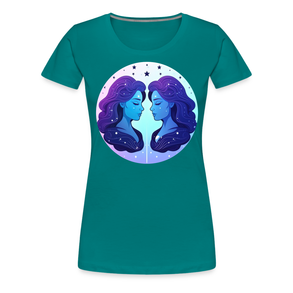 Women’s Magic Gemini Premium T-Shirt - teal