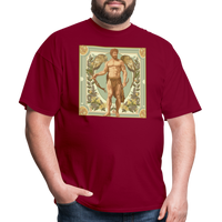 Thumbnail for Men's Mythical Virgo Classic T-Shirt - burgundy