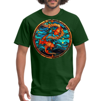 Thumbnail for Men's Mosaic Pisces Classic T-Shirt - forest green