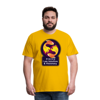 Thumbnail for Men's Glow Pisces Premium T-Shirt - sun yellow