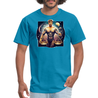 Thumbnail for Men's Mythical Libra Classic T-Shirt - turquoise