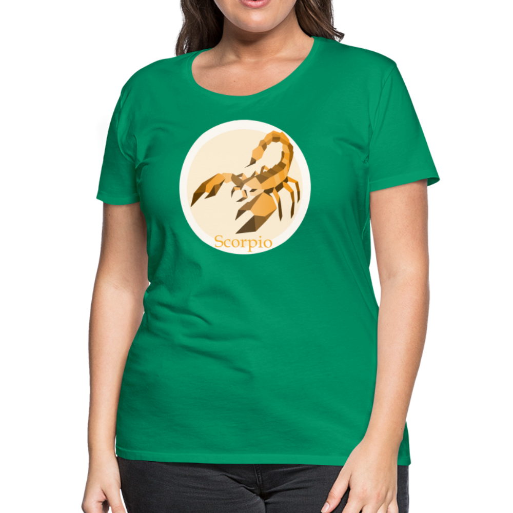 Women’s Mosaic Scorpio Premium T-Shirt - kelly green