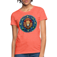 Thumbnail for Women's Mosaic Leo T-Shirt - heather coral