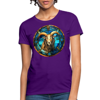 Thumbnail for Women's Mosaic Capricorn T-Shirt - purple