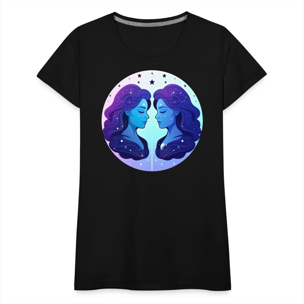 Women’s Magic Gemini Premium T-Shirt - black