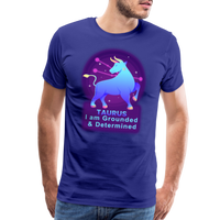 Thumbnail for Men's Neon Taurus Premium T-Shirt - royal blue