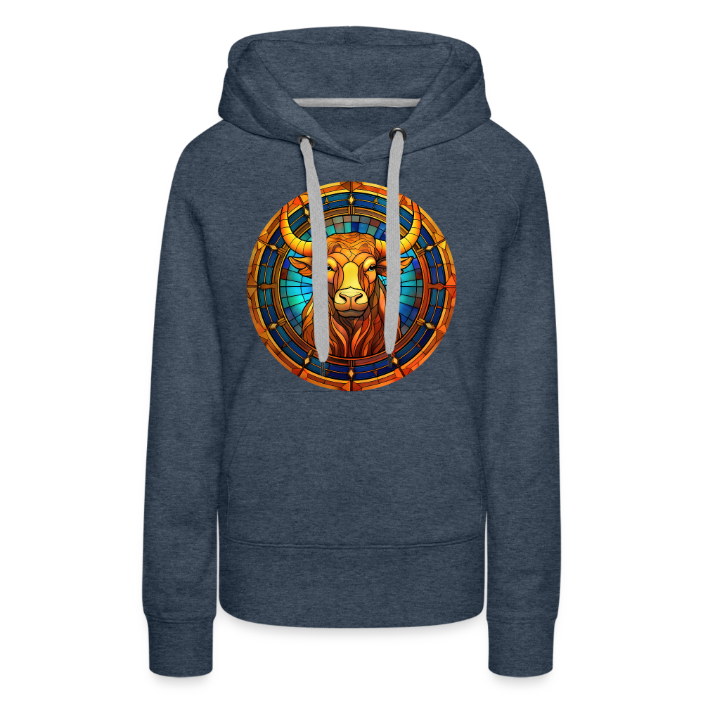 Women’s Mosaic Taurus Premium Hoodie - heather denim