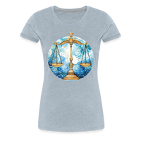 Thumbnail for Women’sMythical Libra Premium T-Shirt - heather ice blue