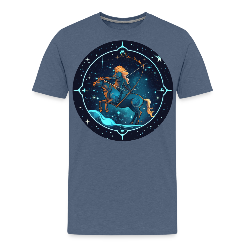 Men's Magic Sagittarius Premium T-Shirt - heather blue