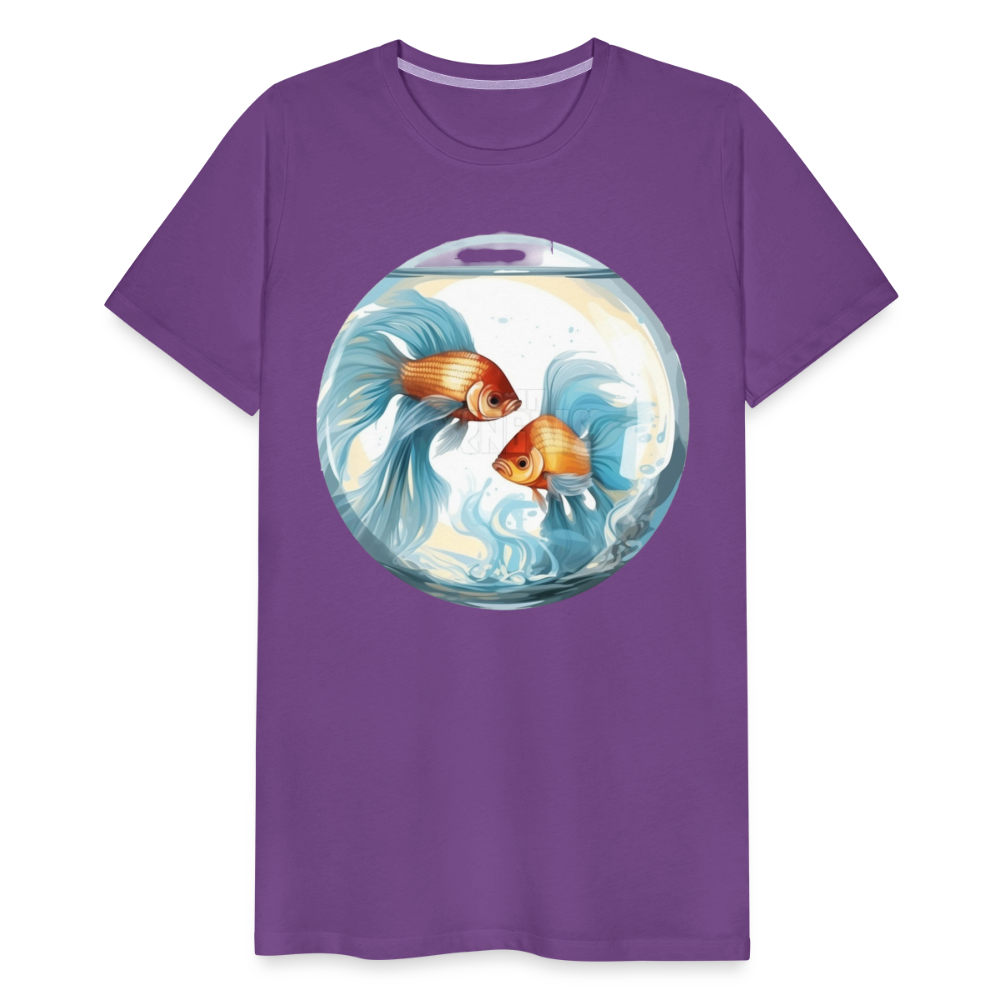 Men's Mythical Pisces Premium T-Shirt - purple