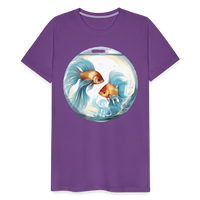 Thumbnail for Men's Mythical Pisces Premium T-Shirt - purple