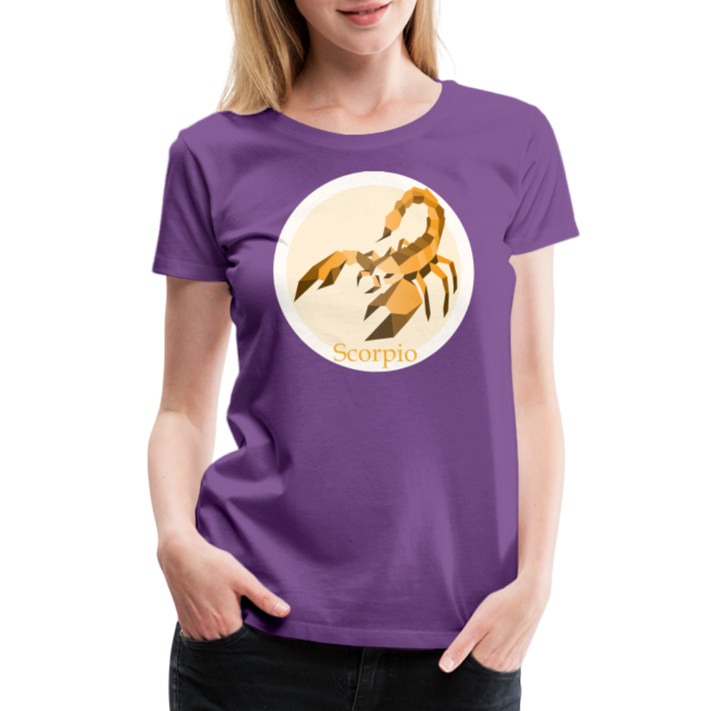 Women’s Mosaic Scorpio Premium T-Shirt - purple