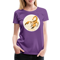 Thumbnail for Women’s Mosaic Scorpio Premium T-Shirt - purple