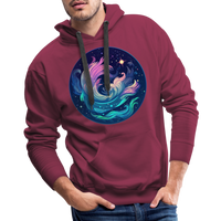 Thumbnail for Men’s Magic Aquarius Premium Hoodie - burgundy