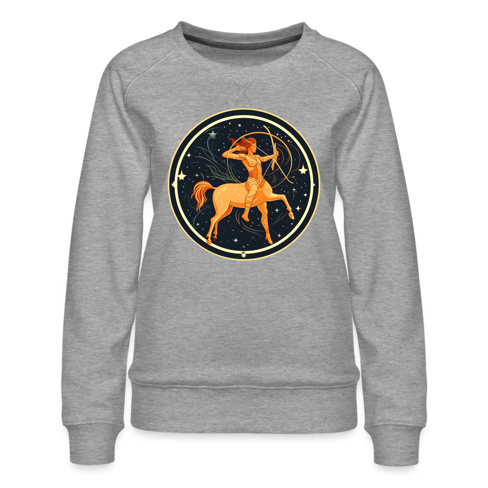 Women’s Mystic Sagittarius Premium Sweatshirt - heather grey