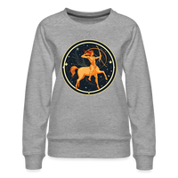 Thumbnail for Women’s Mystic Sagittarius Premium Sweatshirt - heather grey