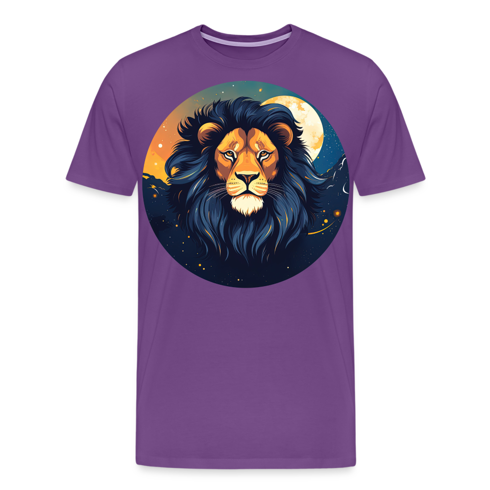 Men's Mystic Leo Premium T-Shirt - purple