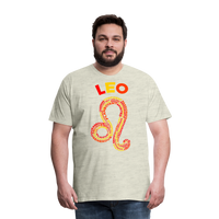 Thumbnail for Men's Power Words Leo Premium T-Shirt - heather oatmeal