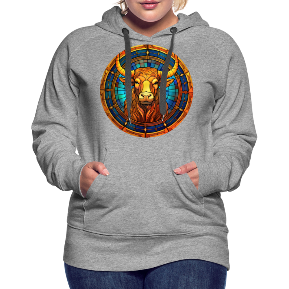 Women’s Mosaic Taurus Premium Hoodie - heather grey