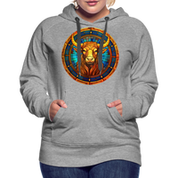 Thumbnail for Women’s Mosaic Taurus Premium Hoodie - heather grey