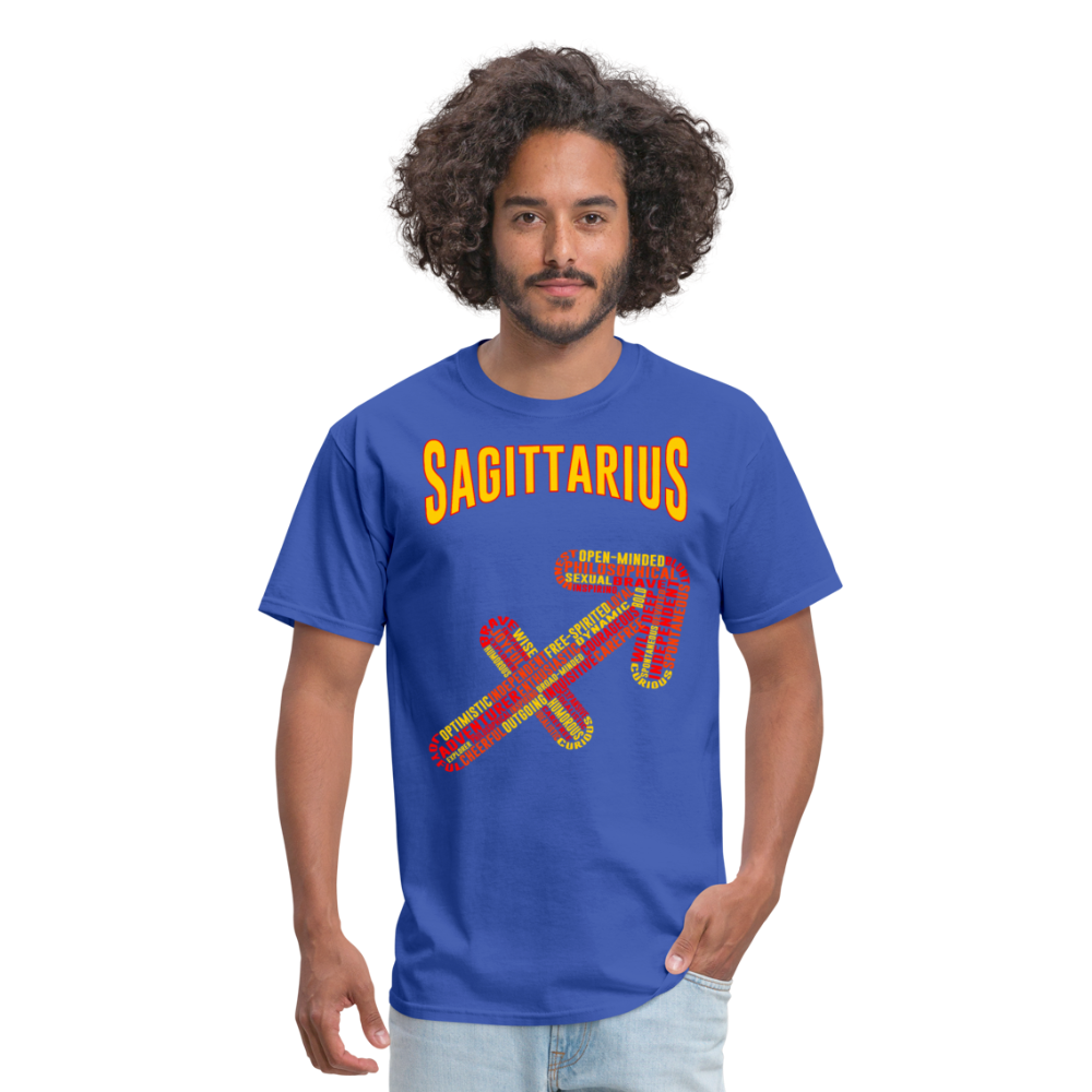 Men's Power Words Sagittarius Classic T-Shirt - royal blue