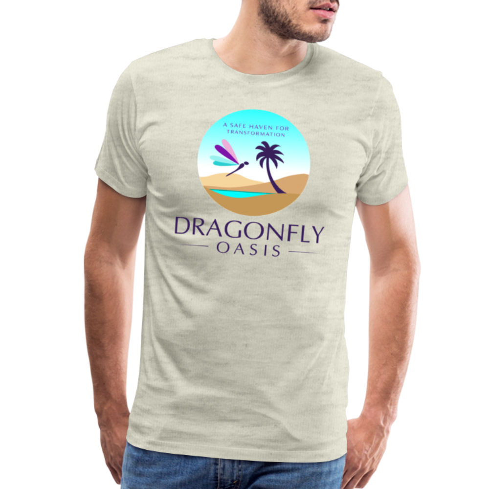 Men's Dragonfly Oasis V.1 Premium T-Shirt - heather oatmeal