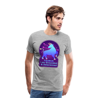 Thumbnail for Men's Neon Taurus Premium T-Shirt - heather gray