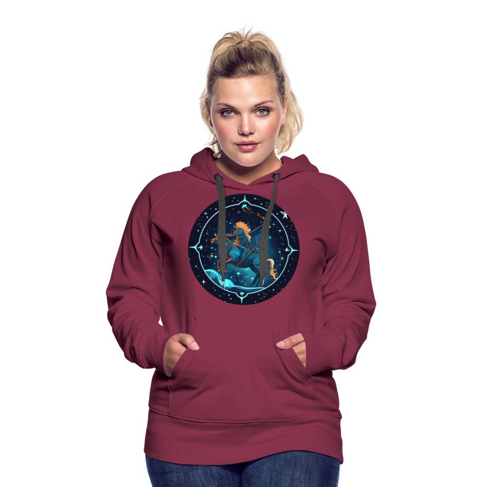 Women’s Magic Sagittarius Premium Hoodie - burgundy