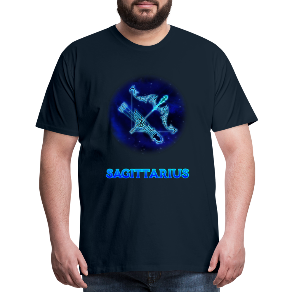 Men's Sagittarius Premium T-Shirt - deep navy