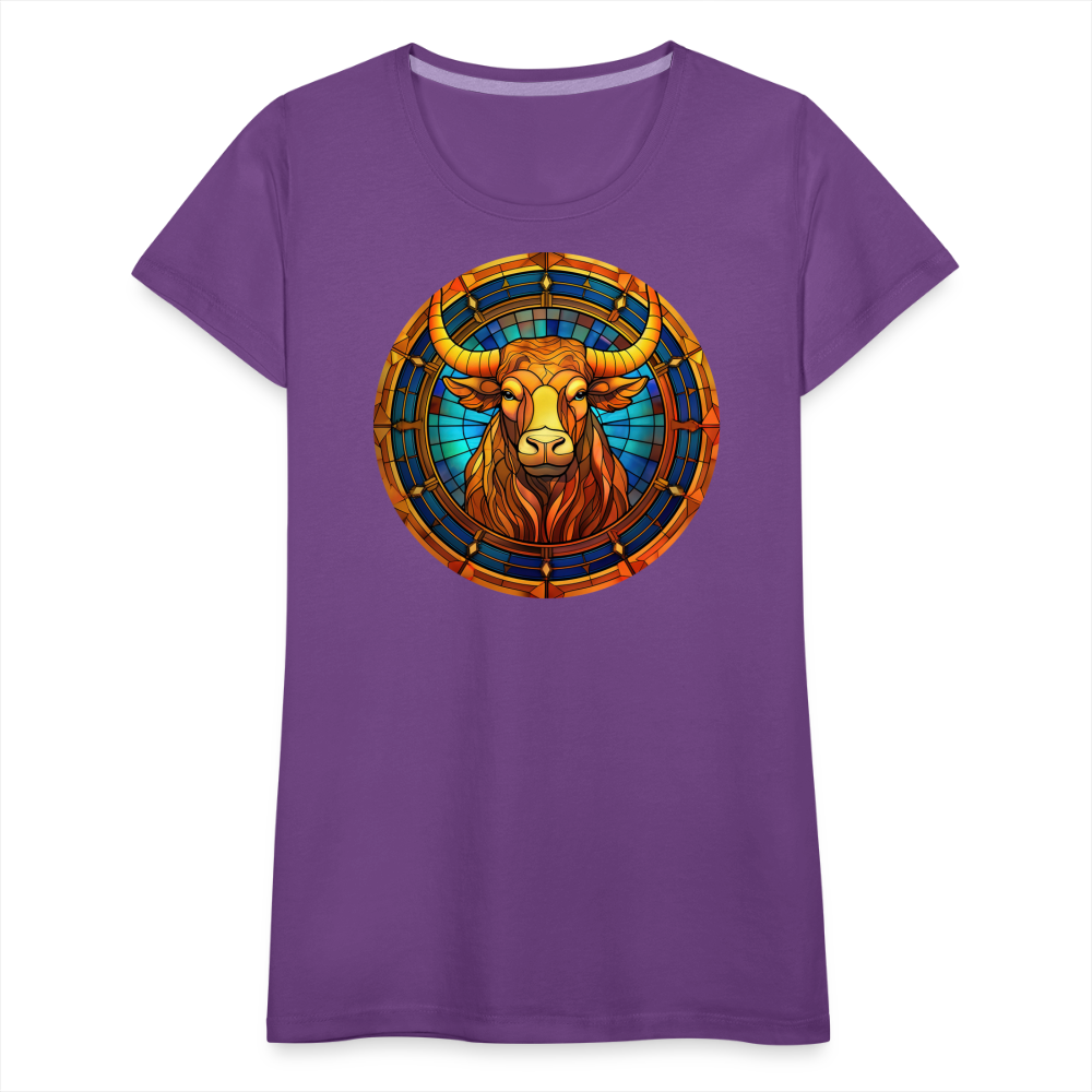 Women’s Mosaic Taurus Premium T-Shirt - purple