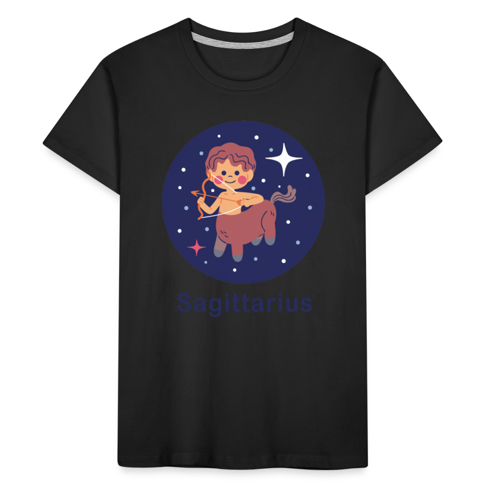 Kid’s Bluey Sagittarius Premium Organic T-Shirt - black