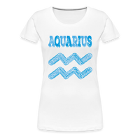 Thumbnail for Women's Power Words Aquarius Premium T-Shirt - white