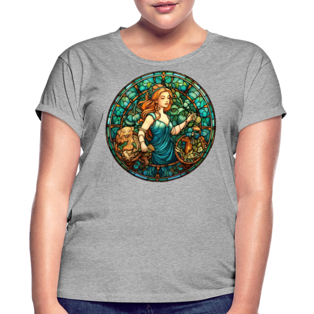 Women's Mosaic Virgo Relaxed Fit T-Shirt - heather gray