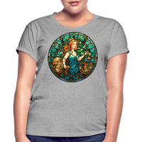 Thumbnail for Women's Mosaic Virgo Relaxed Fit T-Shirt - heather gray