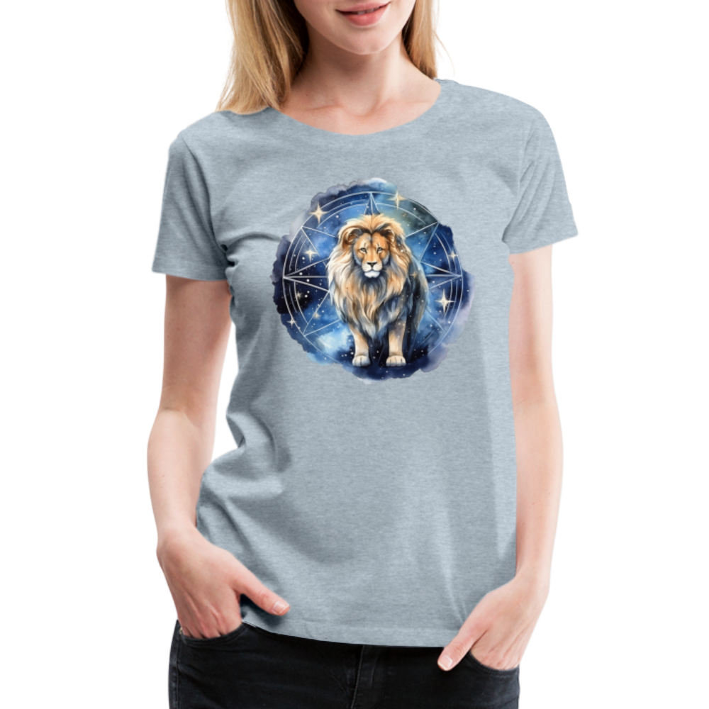 Women's Mythical Words Leo Premium T-Shirt - heather ice blue