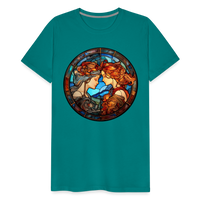 Thumbnail for Men's Mosaic Gemini Premium T-Shirt - teal