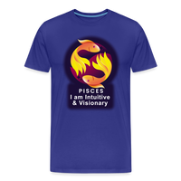 Thumbnail for Men's Glow Pisces Premium T-Shirt - royal blue