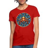 Thumbnail for Women's Mosaic Cancer T-Shirt - red