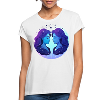 Thumbnail for Women's Magic Gemini Relaxed Fit T-Shirt - white