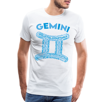 Thumbnail for Men's Power Words Gemini Premium T-Shirt - white