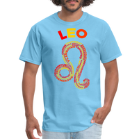 Thumbnail for Men's Power Words Leo Classic T-Shirt - aquatic blue