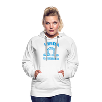 Thumbnail for Women's Power Words Libra Premium Hoodie - white