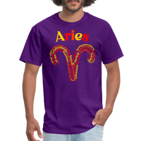 Thumbnail for Men's Power Words Aries Classic T-Shirt - purple