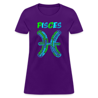 Thumbnail for Women's Power Words Pisces T-Shirt - purple