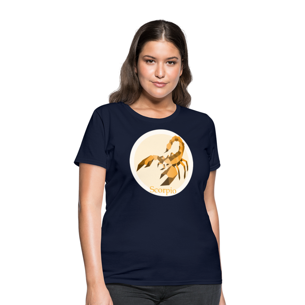 Women's Mosaic Scorpio T-Shirt - navy