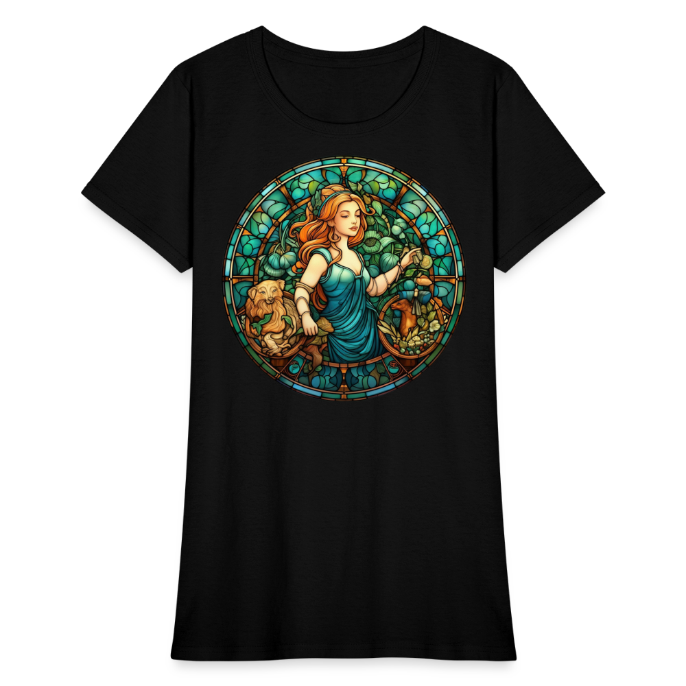 Women's Mosaic Virgo T-Shirt - black