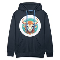 Thumbnail for Men’s Symbol Taurus Premium Hoodie - navy