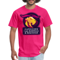 Thumbnail for Men's Glow Capricorn Classic T-Shirt - fuchsia