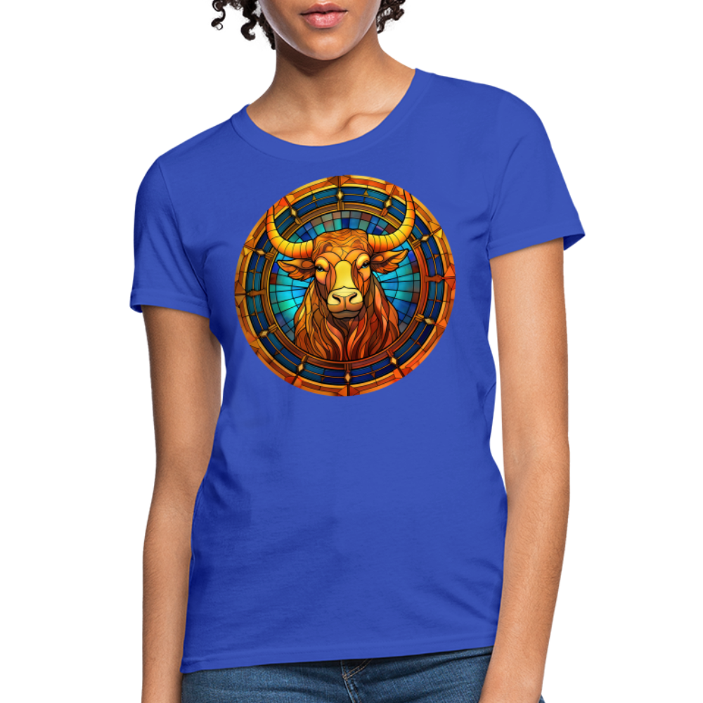 Women's Mosaic Taurus T-Shirt - royal blue