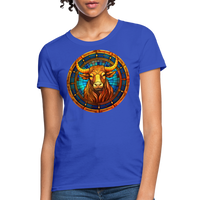 Thumbnail for Women's Mosaic Taurus T-Shirt - royal blue